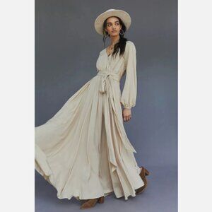Gorgeous Brand New Erika Pena Draped Wrap Maxi Dress